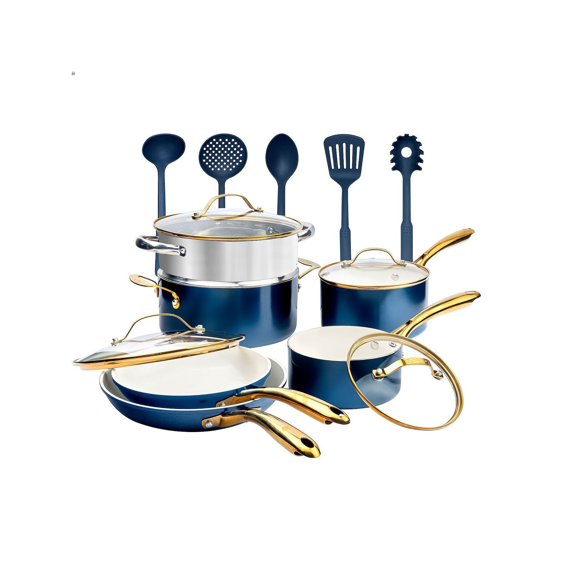Gotham Steel Natural Collection 15-pc. Ultra Performance Ceramic Nonstick C