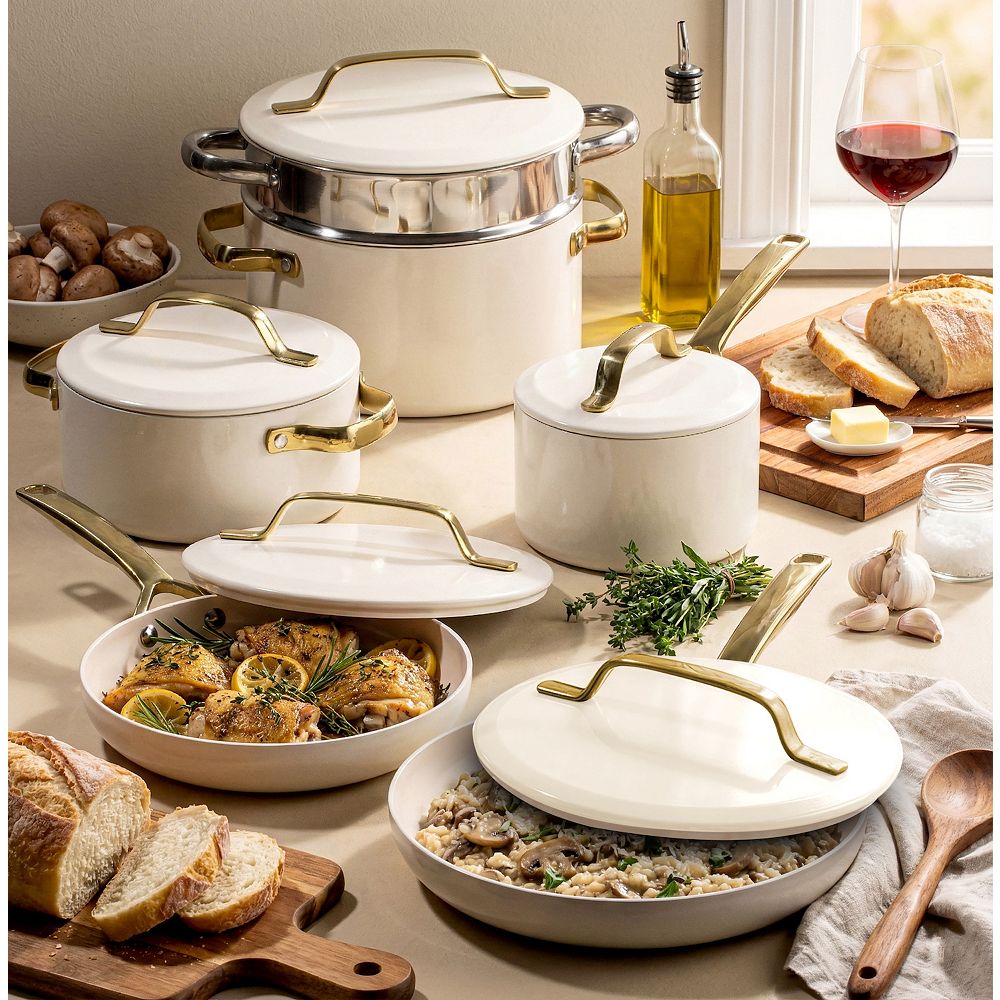 Gotham Steel Modern Cookware 11-pc. Ceramic Coating Nonstick Cookware Set
