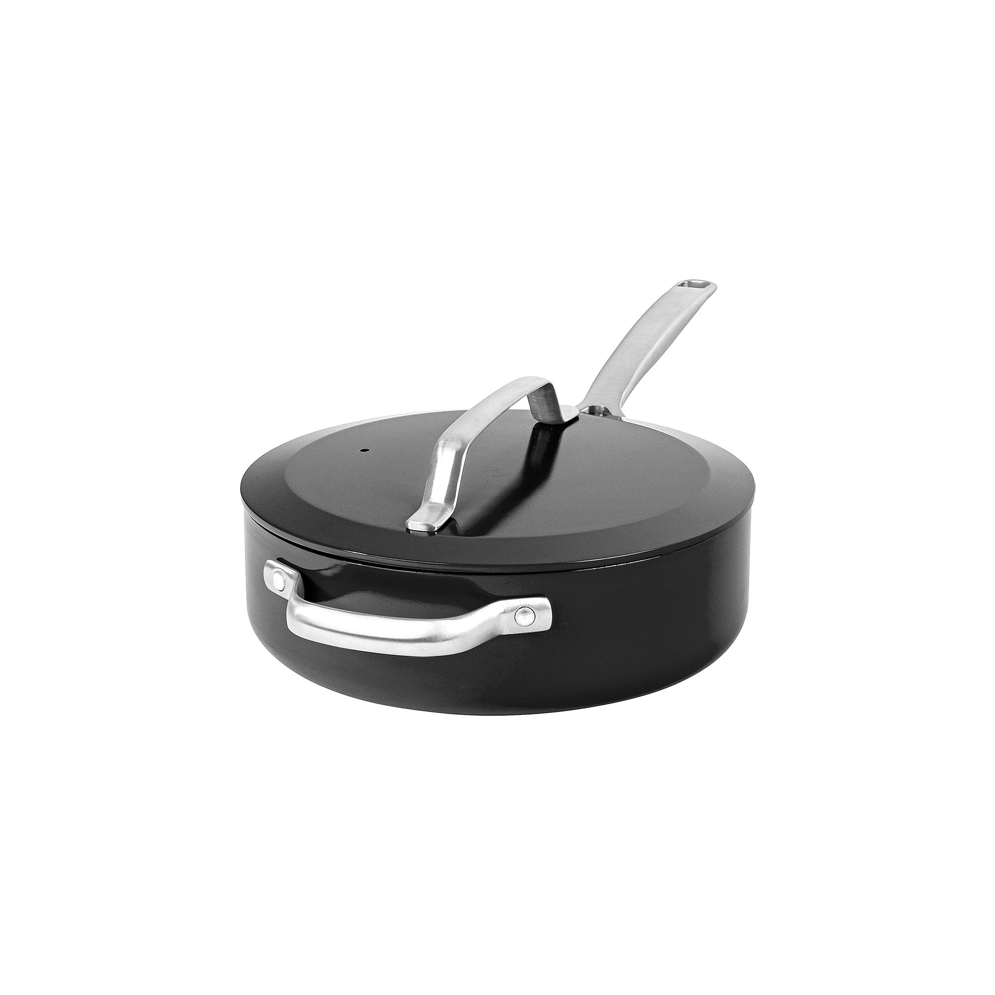 Gotham Steel Modern Collection 4-qt. Ceramic Nonstick Deep Saute Pan, Black