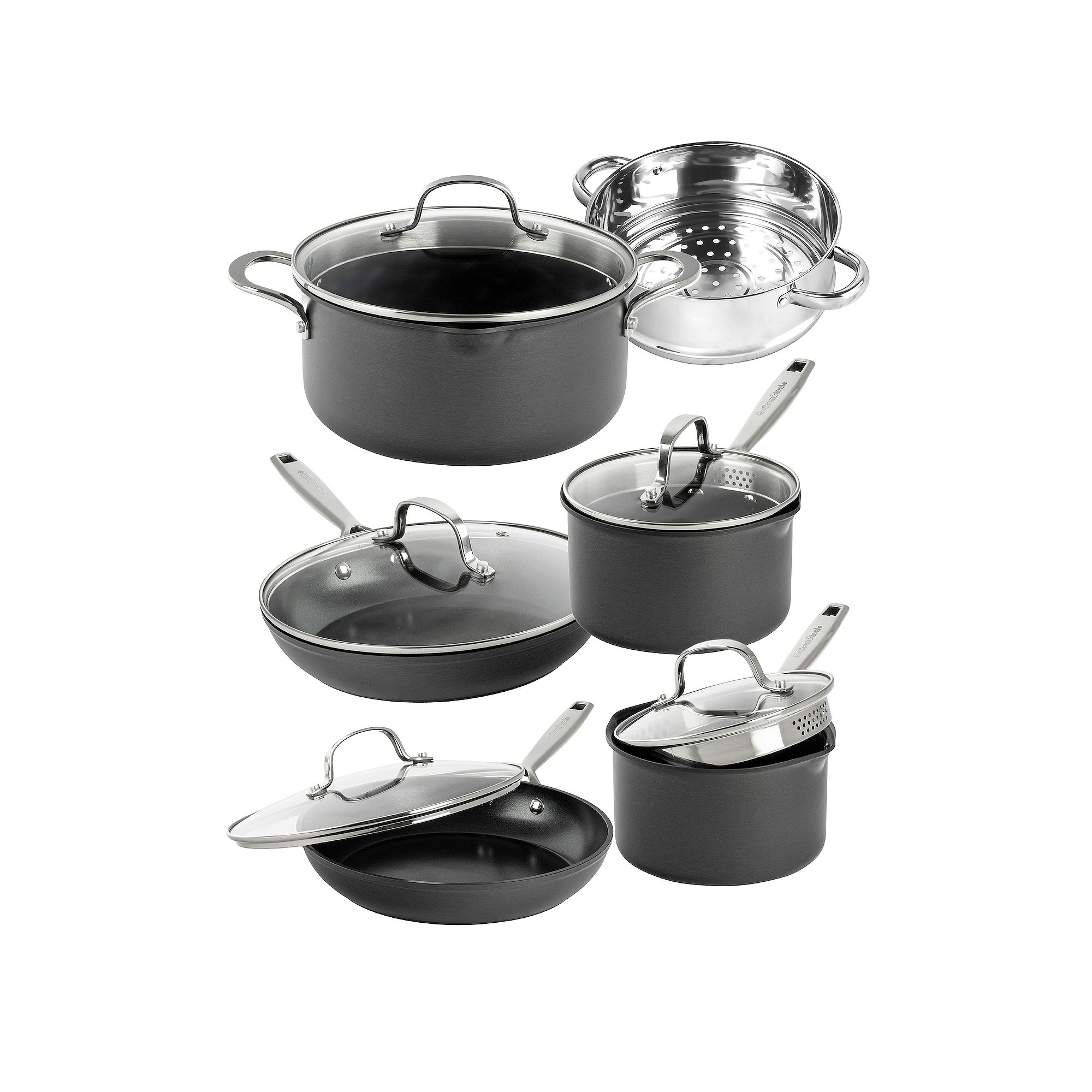 Gotham Steel Professional Hard Anodized 11-pc. Ceramic Nonstick Cookware Se