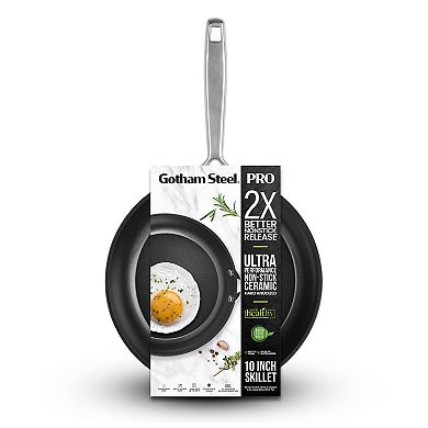 Gotham Steel Professional Hard Anodized 10 inch Ceramic Nonstick Frying Pan