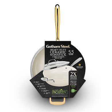 Gotham Steel Natural Collection 5.5-qt. Ultra Performance Ceramic Nonstick Deep Saute Pan