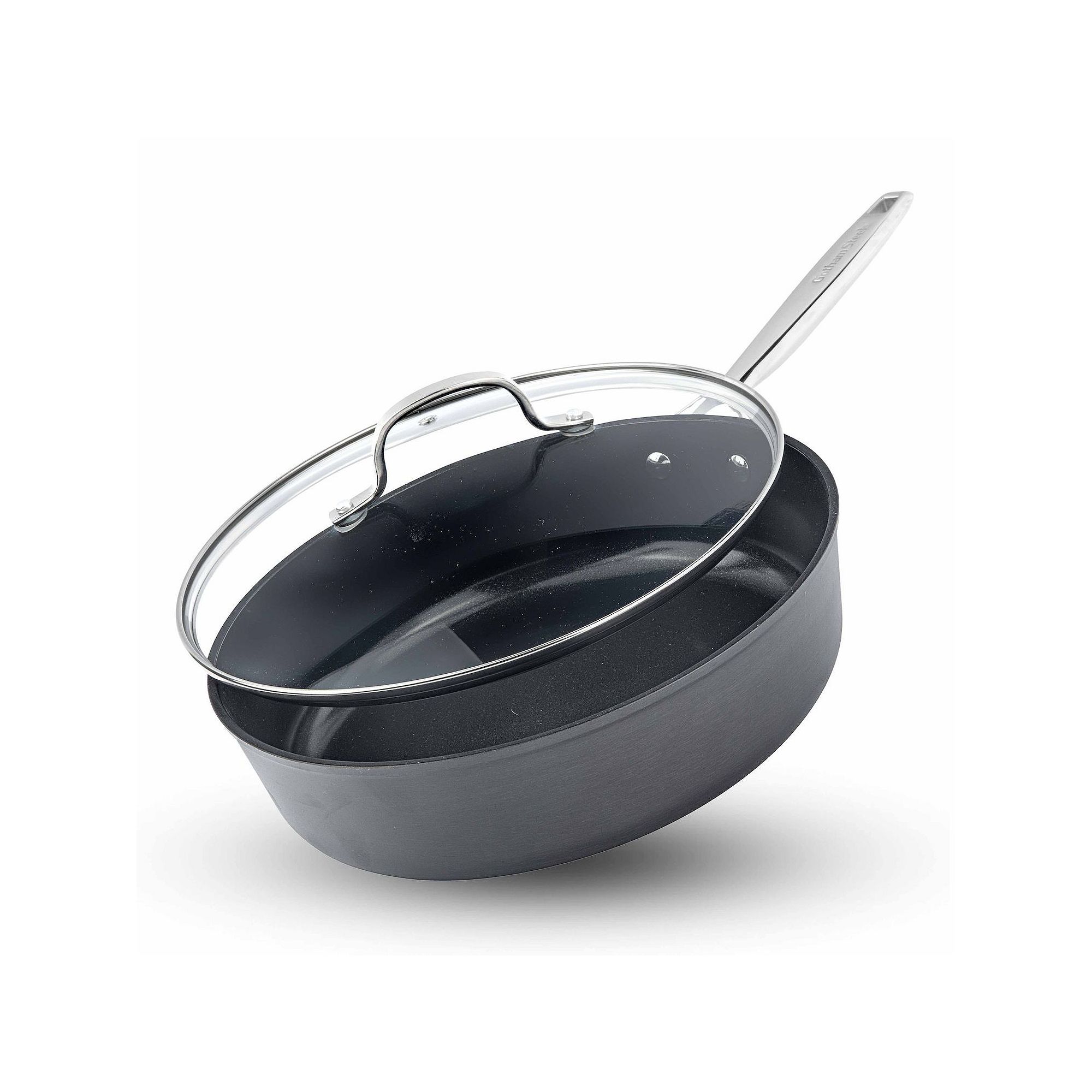 Gotham Steel Professional Hard Anodized 4 qt. Ultra Ceramic Deep Sauté Pan