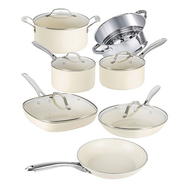 Gotham Steel 13.98-in Aluminum Cookware Set with Lid in the Cooking Pans &  Skillets department at