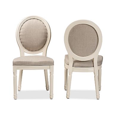 Baxton Studio Louis Dining Chair 2-piece Set