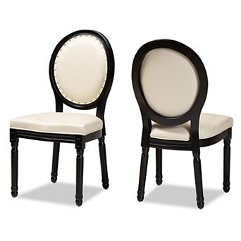 Baxton Studio Louis Dining Chair 2 pc Set