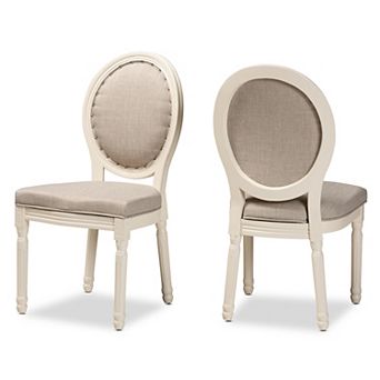Baxton Studio Louis Dining Chair 2 pc Set
