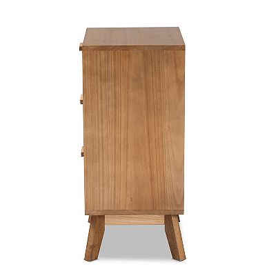 Baxton Studio Baden 3-Drawer End Table