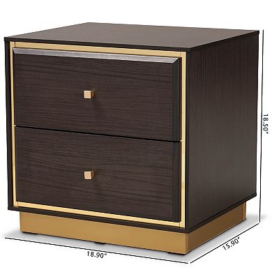 Baxton Studio Cormac Nightstand