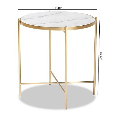 Baxton Studio Maddock End Table