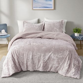 Intelligent Design Gemma Crushed Velvet Sherpa Reversible Comforter Set