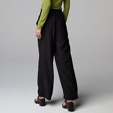 Plus Size Simply Vera Vera Wang Wide Leg Travel Pants