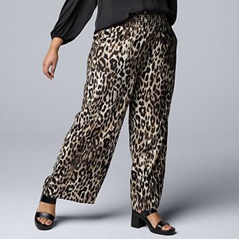 Plus Size Simply Vera Vera Wang Wide Leg Travel Pants