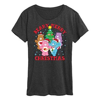 Women's Care Bears Beary Merry Christmas Graphic Tee