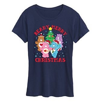 Women's Care Bears Beary Merry Christmas Graphic Tee