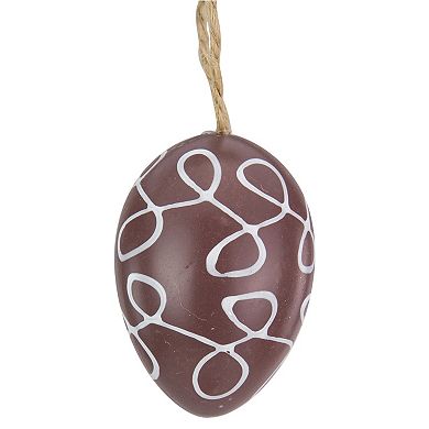 Set of 27 Brown and Beige Spring Easter Egg Ornaments 2.25"