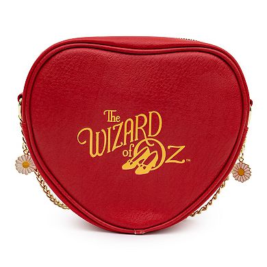 Movies Bag, Cross Body, The Wizard of Oz Tin Man Heart Clock Replica, Red, Vegan Leather