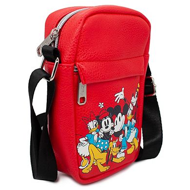 Disney Bag, Cross Body, Disney The Sensational Six Group Pose, Red, Vegan Leather