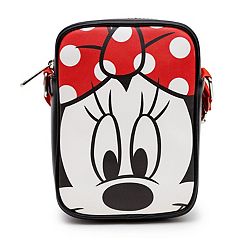 Disney Bag, Sling, Minnie Mouse Face Close Up with Polka Dots, Red,  Bounding, Vegan Leather