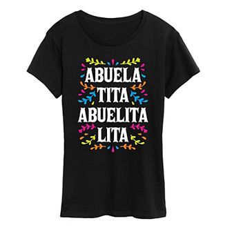 Women's Abuela Names Graphic Tee
