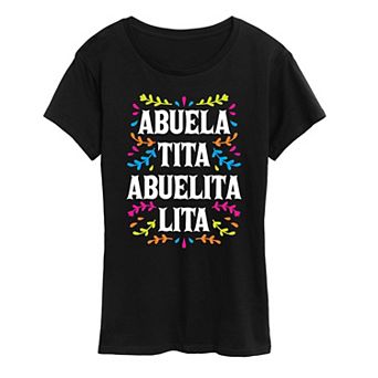 Women's Abuela Names Graphic Tee