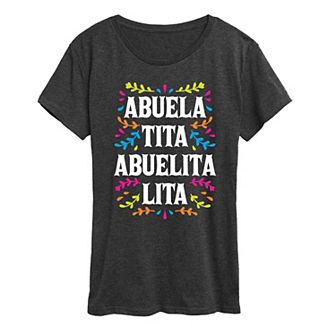 Women's Abuela Names Graphic Tee