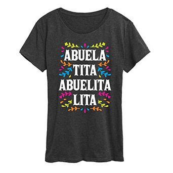 Women's Abuela Names Graphic Tee