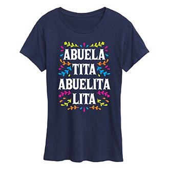 Women's Abuela Names Graphic Tee