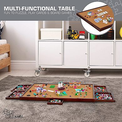 1500 Piece Puzzle Board, 27” x 35” Wooden Jigsaw Puzzle Table Board