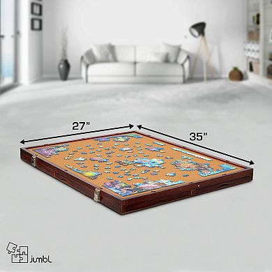 1500 Piece Puzzle Board, 27” x 35” Wooden Jigsaw Puzzle Table