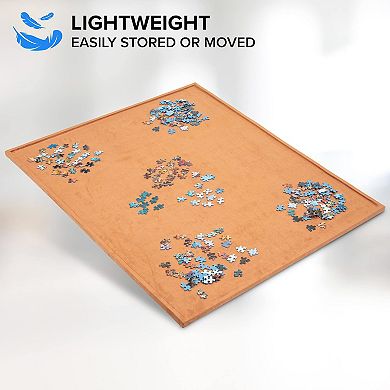 1500 Piece Soft Puzzle Board 36ʺ x 26ʺ with Cover and Puzzle Trays