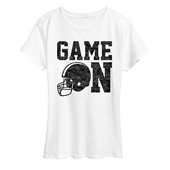 Women's Game On Football Graphic Tee
