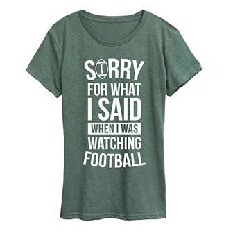 Women's Watching Football Graphic Tee