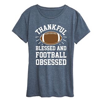 Women's Football Obsessed Graphic Tee