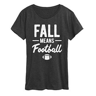 Women's Fall Means Football Graphic Tee