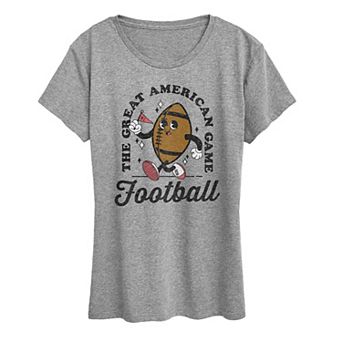 Women's Vintage Football Mascot Graphic Tee