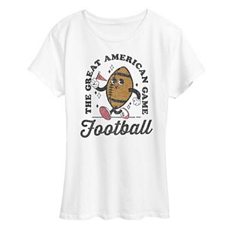 Women's Vintage Football Mascot Graphic Tee