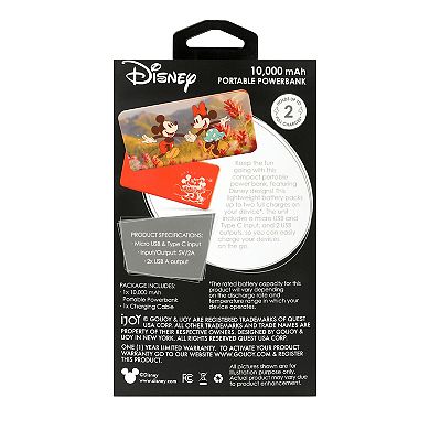 Disney's Mickey & Minnie Mouse Nature 10000Mah Power Bank