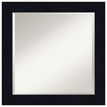 Shiplap Navy Beveled Wood Bathroom Wall Mirror