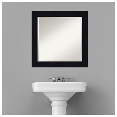 Shiplap Navy Beveled Wood Bathroom Wall Mirror