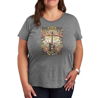 Plus Nashville Music Poster Graphic Tee