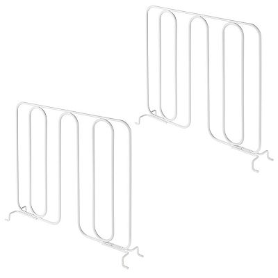 White Wire Closet Shelf Dividers