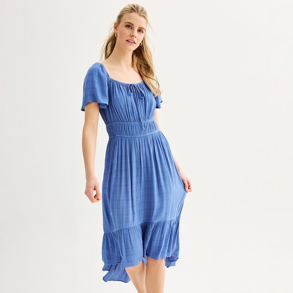 Jacquard detail short dress Riu ネイビー Jacquard detail short dress Riu ネイビー - メルカリ