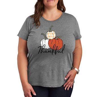 Plus Size Thankful Pumpkins Graphic Tee