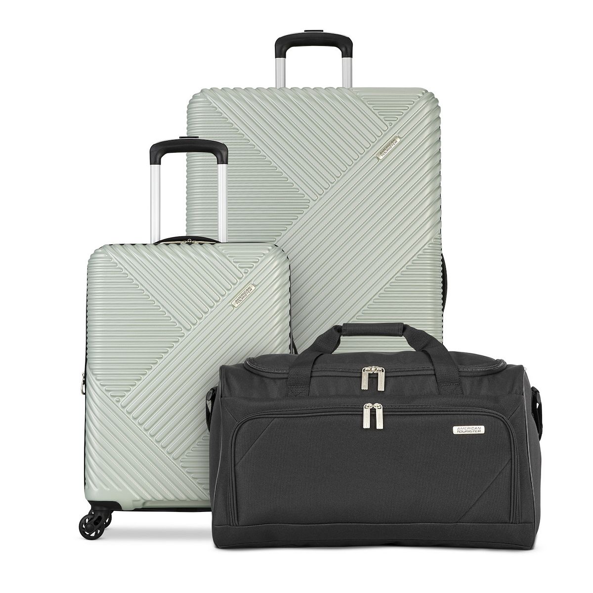 American Tourister Ellipse NXT 2.0 3-Piece Hardside Spinner Luggage & Duffel Bag Set - Sage
