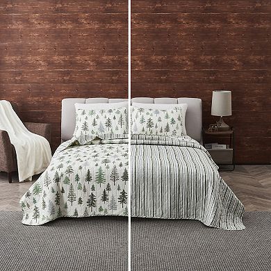 Madelinen® All Season Evergreen Tree Quilt Set
