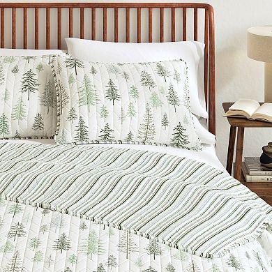Madelinen® All Season Evergreen Tree Quilt Set
