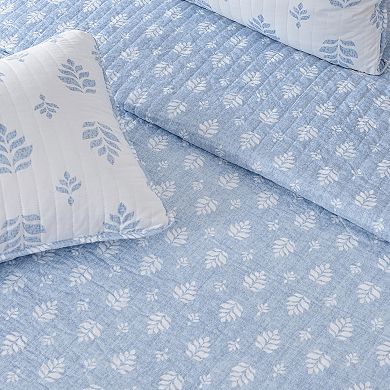 Madelinen® All Season French Floral Reversible Quilt Set with Shams