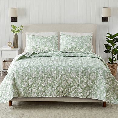 Madelinen® Coastal Seashell Reversible Quilt Set with Shams