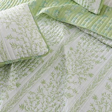 Madelinen® Floral Farmhouse Reversible Quilt Set with Shams